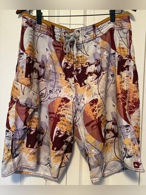 Vintage Quiksilver Kelly Slater Signature Men's Board Series Shorts Size 36